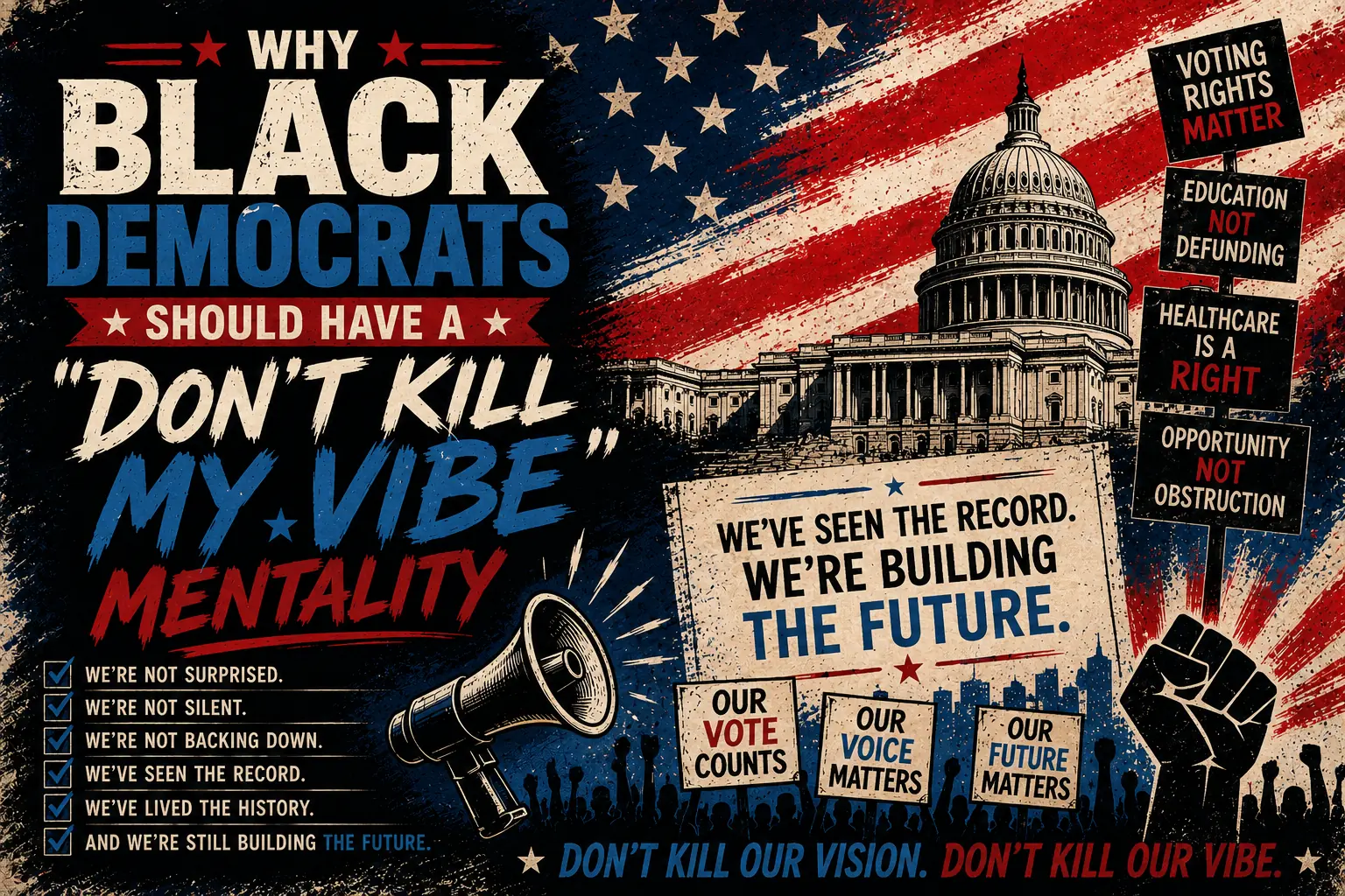 Why Black Democrats Should Have a Kendrick Lamar “Don’t Kill My Vibe” Mentality
